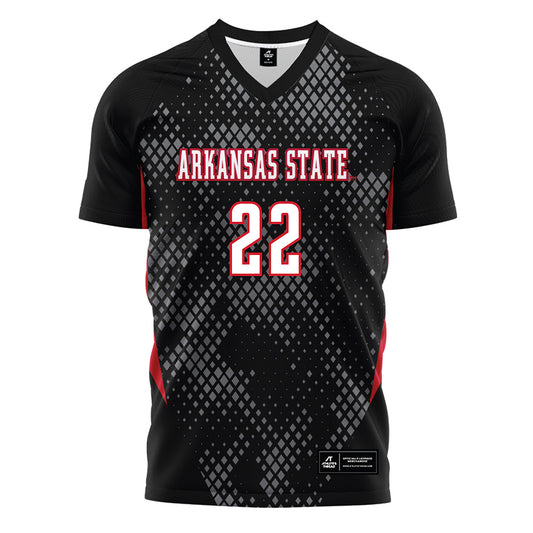 Arkansas State - NCAA Women's Soccer : Lucy Ledbetter - Black Soccer Jersey-0