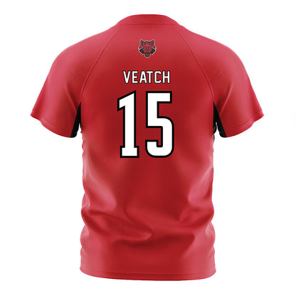 Arkansas State - NCAA Women's Soccer : Sydney Veatch - Red Soccer Jersey-1