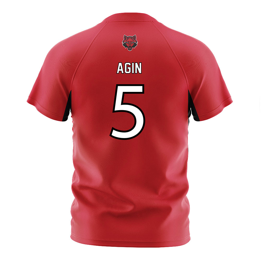 Arkansas State - NCAA Women's Soccer : Grace Agin - Red Soccer Jersey