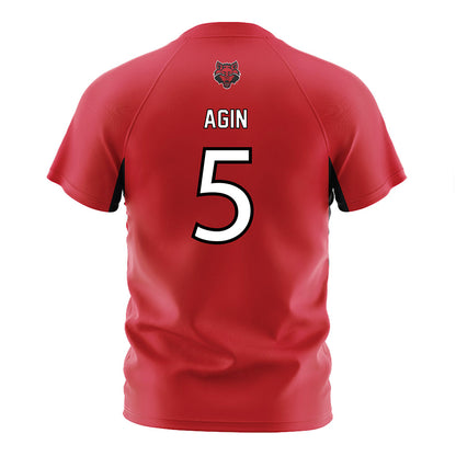 Arkansas State - NCAA Women's Soccer : Grace Agin - Red Soccer Jersey