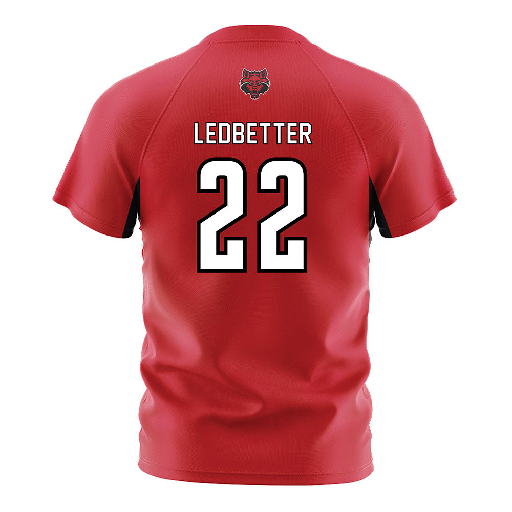 Arkansas State - NCAA Women's Soccer : Lucy Ledbetter - Red Soccer Jersey-1