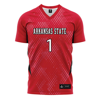 Arkansas State - NCAA Women's Soccer : Damaris Deschaine - Red Soccer Jersey