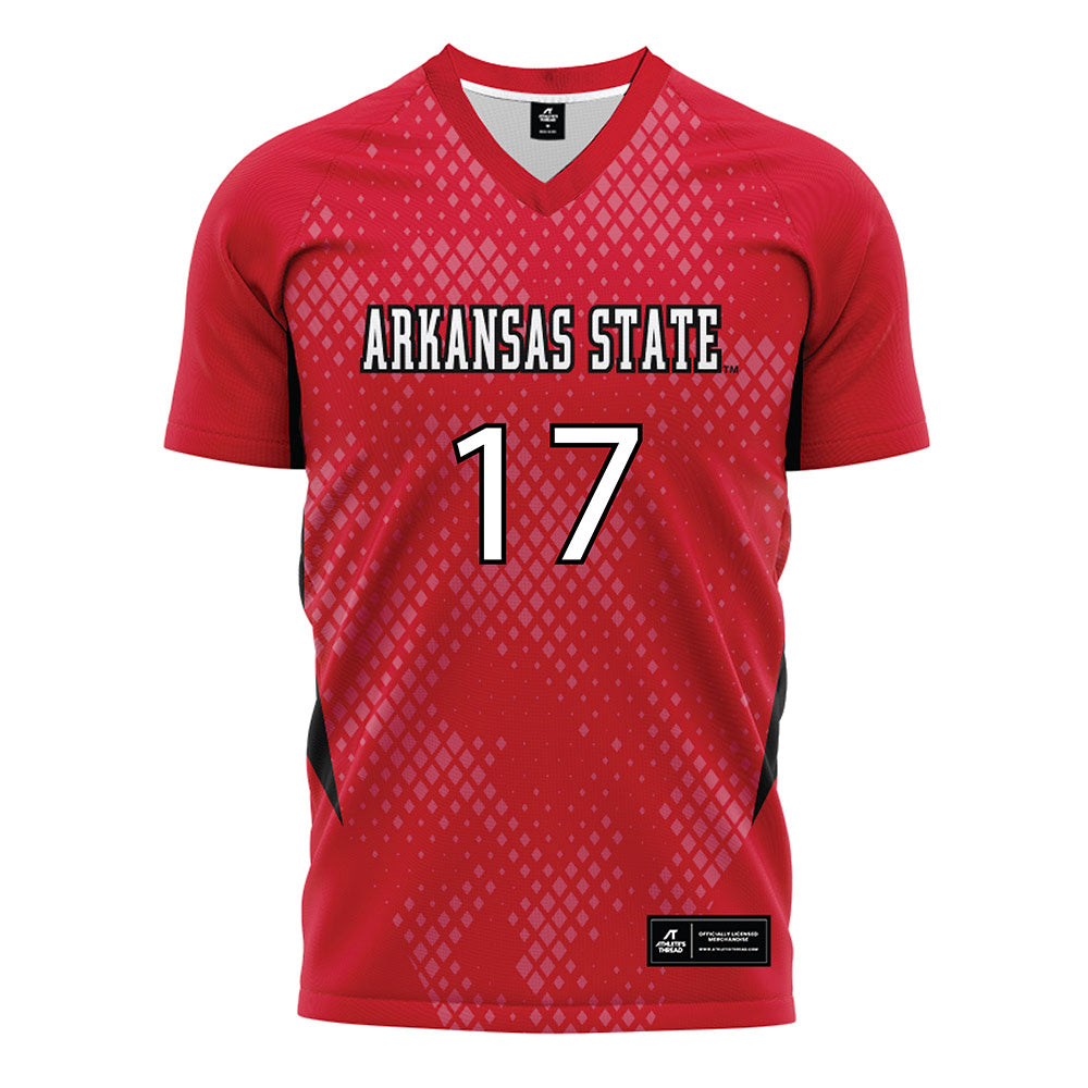 Arkansas State - NCAA Women's Soccer : Tara Lea - Red Soccer Jersey