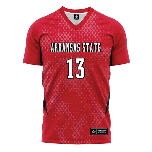 Arkansas State - NCAA Women's Soccer : Ryleigh Van Beek - Red Soccer Jersey-0
