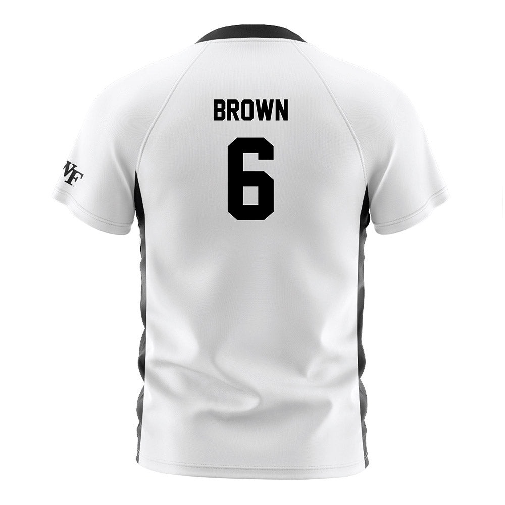 Wake Forest - NCAA Women's Soccer : Dempsey Brown - White Soccer Jersey-1