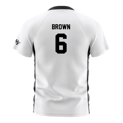 Wake Forest - NCAA Women's Soccer : Dempsey Brown - White Soccer Jersey-1