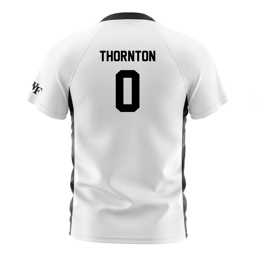 Wake Forest - NCAA Women's Soccer : Lizzie Thornton - White Soccer Jersey-1