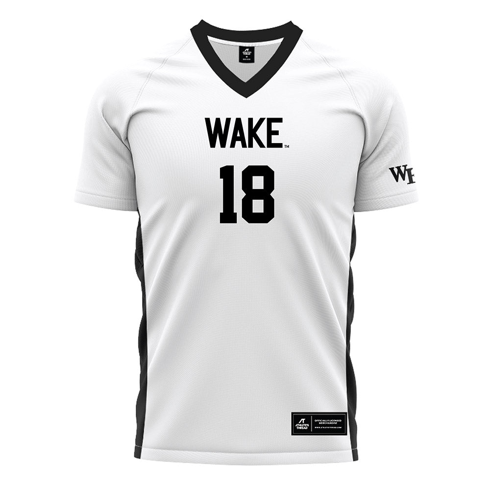 Wake Forest - NCAA Women's Soccer : Allie Flanagan - White Soccer Jersey-0