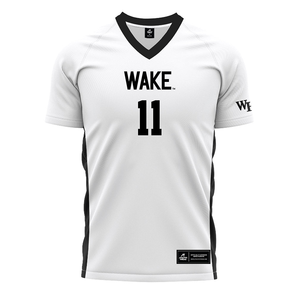 Wake Forest - NCAA Women's Soccer : Taylor Maxwell - White Soccer Jersey-0