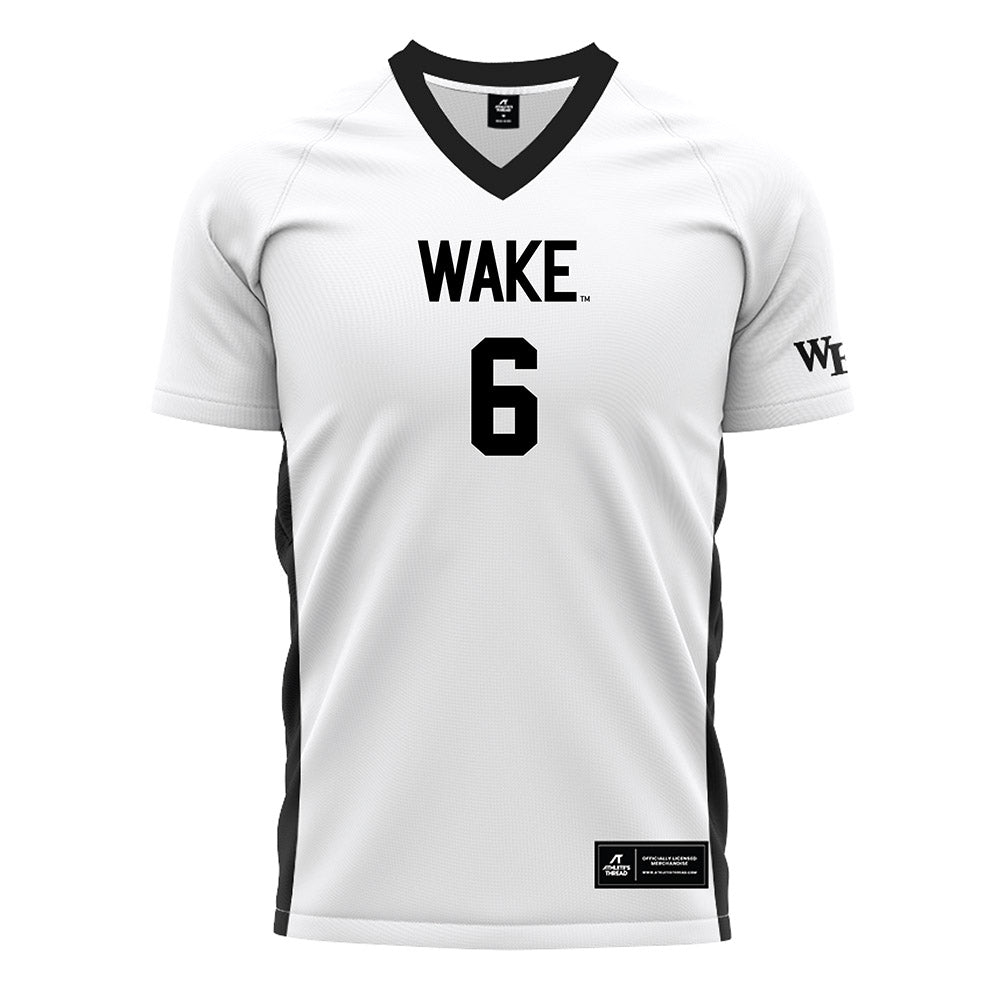 Wake Forest - NCAA Women's Soccer : Dempsey Brown - White Soccer Jersey-0