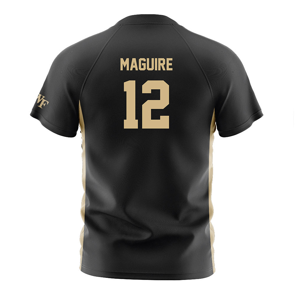 Wake Forest - NCAA Women's Soccer : Aislynn Maguire - Black Soccer Jersey-1