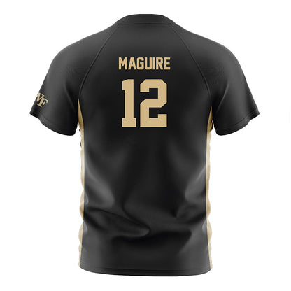 Wake Forest - NCAA Women's Soccer : Aislynn Maguire - Black Soccer Jersey-1