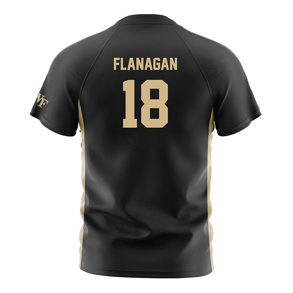 Wake Forest - NCAA Women's Soccer : Allie Flanagan - Black Soccer Jersey-1