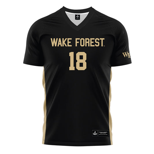 Wake Forest - NCAA Women's Soccer : Allie Flanagan - Black Soccer Jersey-0