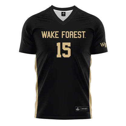 Wake Forest - NCAA Women's Soccer : Eva Forster - Black Soccer Jersey-0