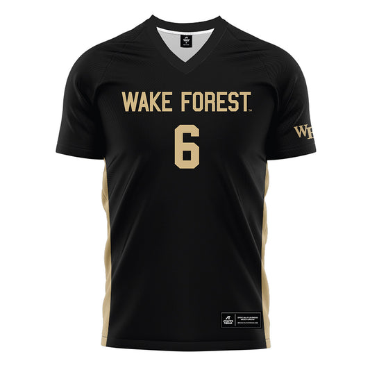 Wake Forest - NCAA Women's Soccer : Dempsey Brown - Black Soccer Jersey-0