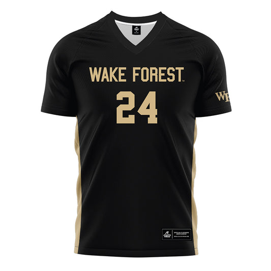 Wake Forest - NCAA Women's Soccer : Ava Reddy - Black Soccer Jersey-0