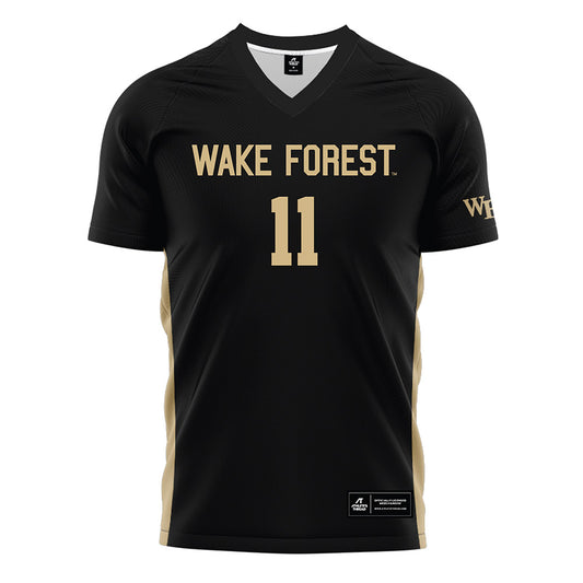 Wake Forest - NCAA Women's Soccer : Taylor Maxwell - Black Soccer Jersey-0