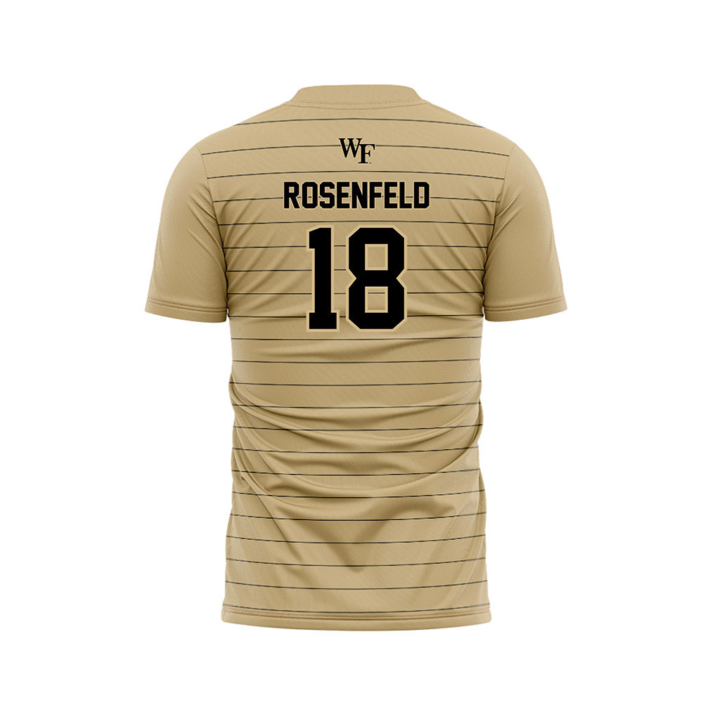 Wake Forest - NCAA Men's Soccer : Henry Rosenfeld - Gold Soccer Jersey-1