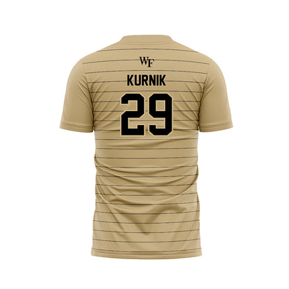 Wake Forest - NCAA Men's Soccer : Oliver Kurnik - Gold Soccer Jersey-1