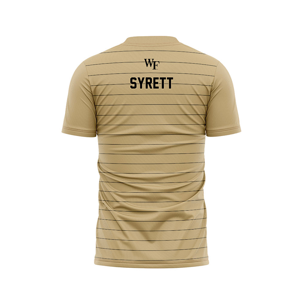 Wake Forest - NCAA Men's Soccer : Graham Syrett - Gold Soccer Jersey-1
