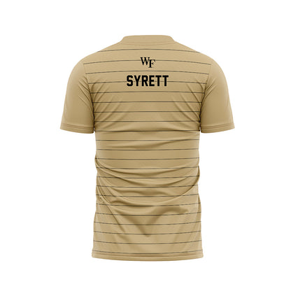 Wake Forest - NCAA Men's Soccer : Graham Syrett - Gold Soccer Jersey-1