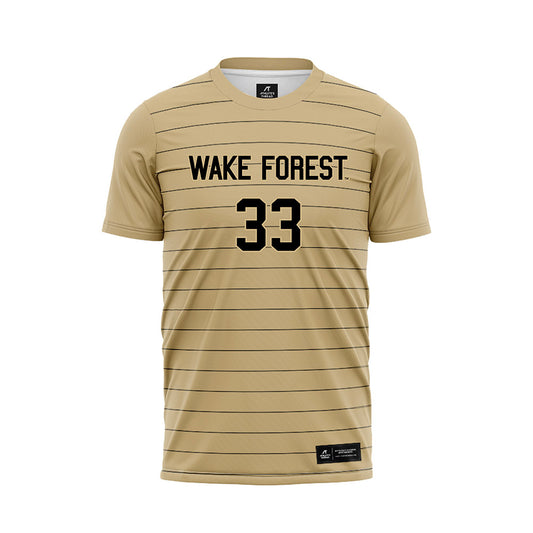 Wake Forest - NCAA Men's Soccer : Ronaldo Garcia - Gold Soccer Jersey-0