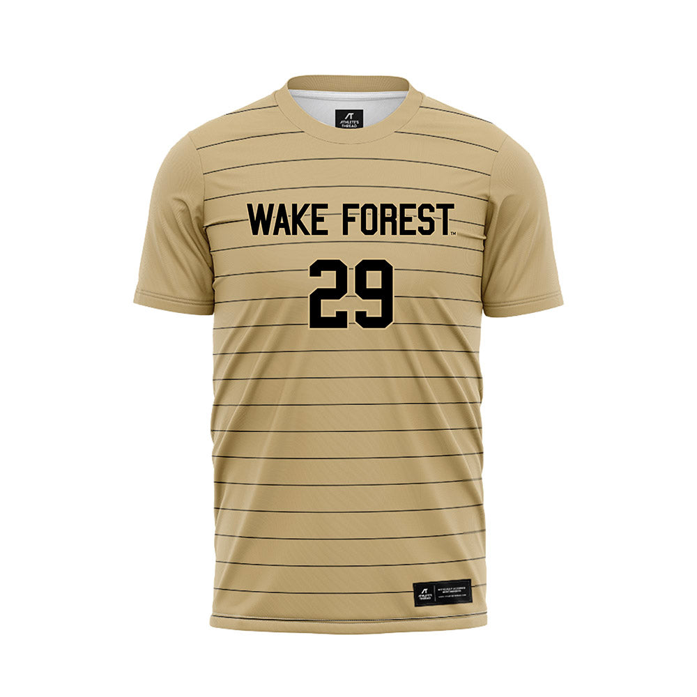 Wake Forest - NCAA Men's Soccer : Oliver Kurnik - Gold Soccer Jersey-0