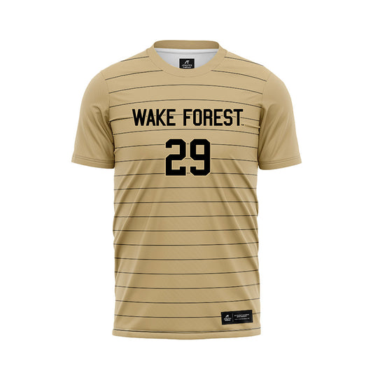 Wake Forest - NCAA Men's Soccer : Oliver Kurnik - Gold Soccer Jersey-0