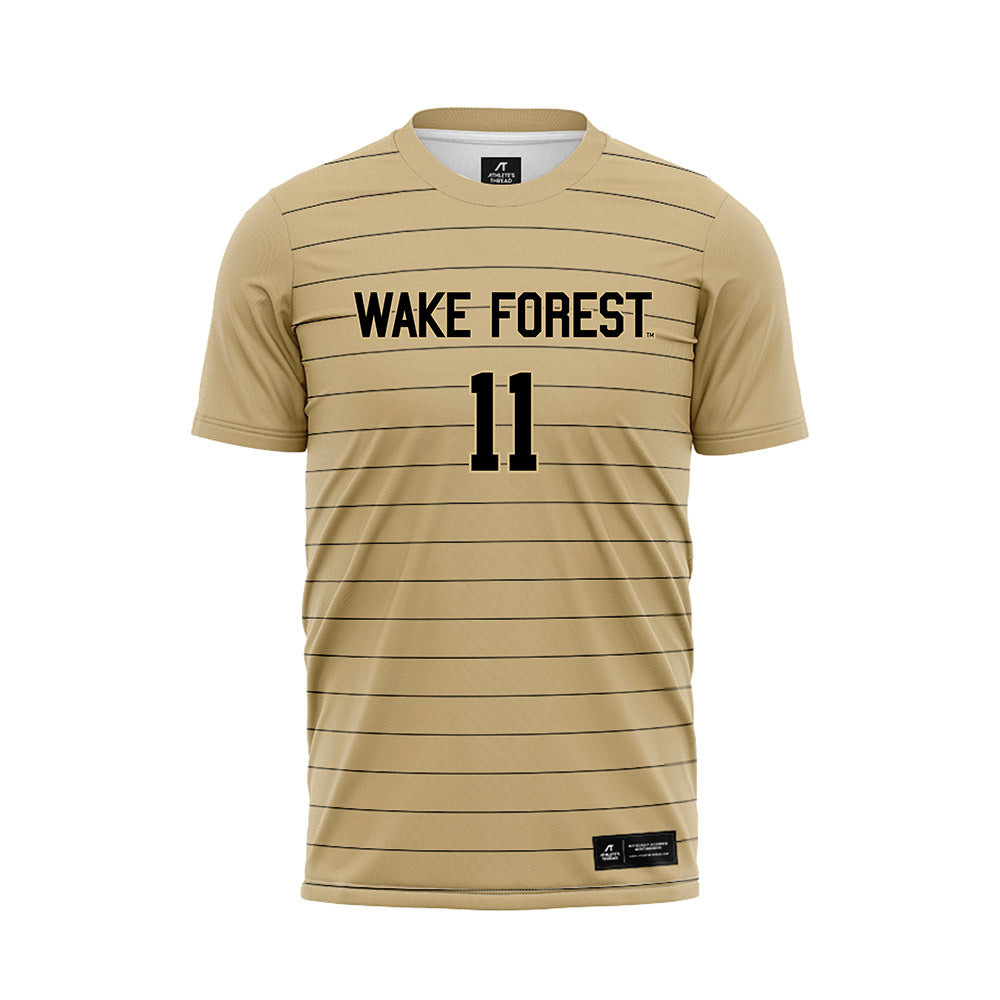 Wake Forest - NCAA Men's Soccer : Marcos Miranda Iniesta - Gold Soccer Jersey-0