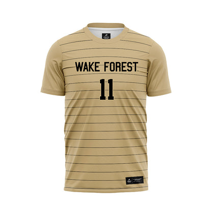 Wake Forest - NCAA Men's Soccer : Marcos Miranda Iniesta - Gold Soccer Jersey-0