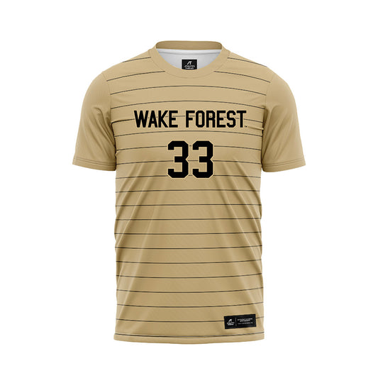 Wake Forest - NCAA Men's Soccer : Ronaldo Garcia - Gold Soccer Jersey-0