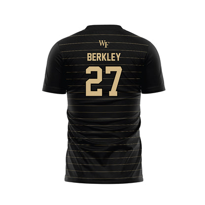 Wake Forest - NCAA Men's Soccer : Copeland Berkley - Black Soccer Jersey-1