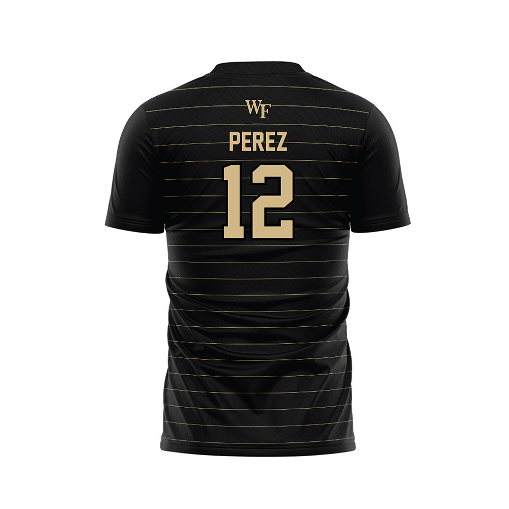 Wake Forest - NCAA Men's Soccer : Jose Perez - Black Soccer Jersey