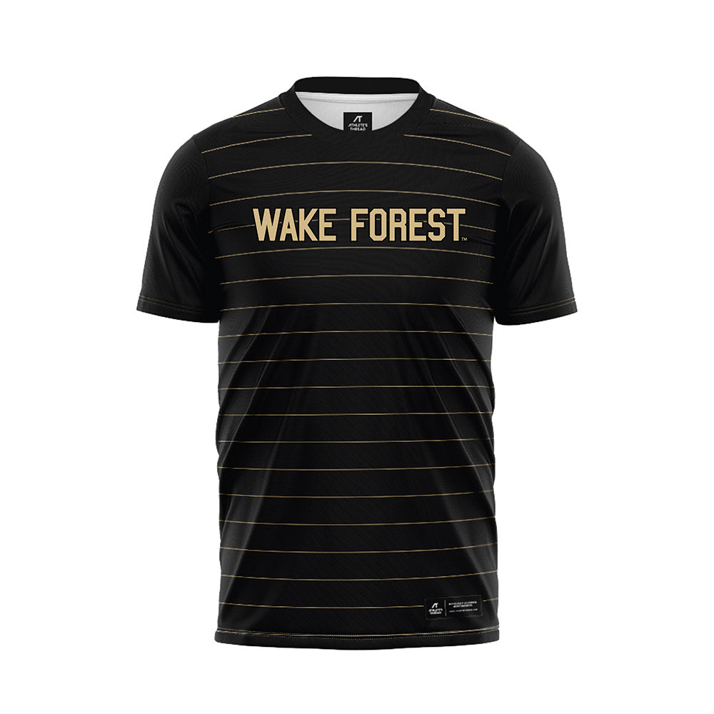 Wake Forest - NCAA Men's Soccer : Graham Syrett - Black Soccer Jersey-0