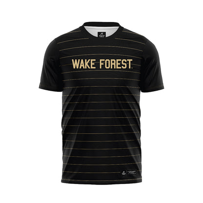 Wake Forest - NCAA Men's Soccer : Graham Syrett - Black Soccer Jersey-0