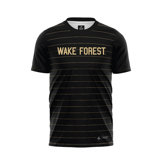 Wake Forest - NCAA Men's Soccer : Graham Syrett - Black Soccer Jersey-0