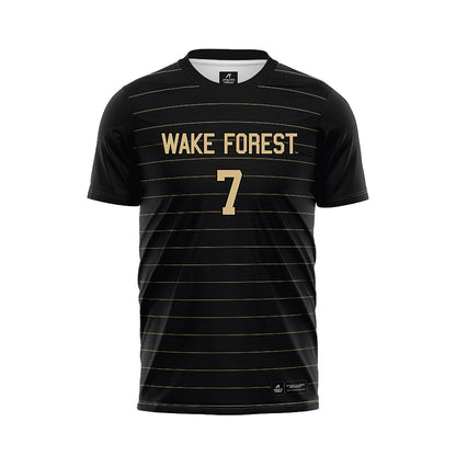 Wake Forest - NCAA Men's Soccer : Philip Biskupski - Black Soccer Jersey-0