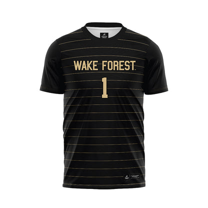 Wake Forest - NCAA Men's Soccer : Quinn Syrett - Black Soccer Jersey-0