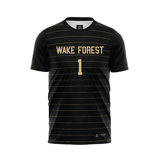 Wake Forest - NCAA Men's Soccer : Quinn Syrett - Black Soccer Jersey-0
