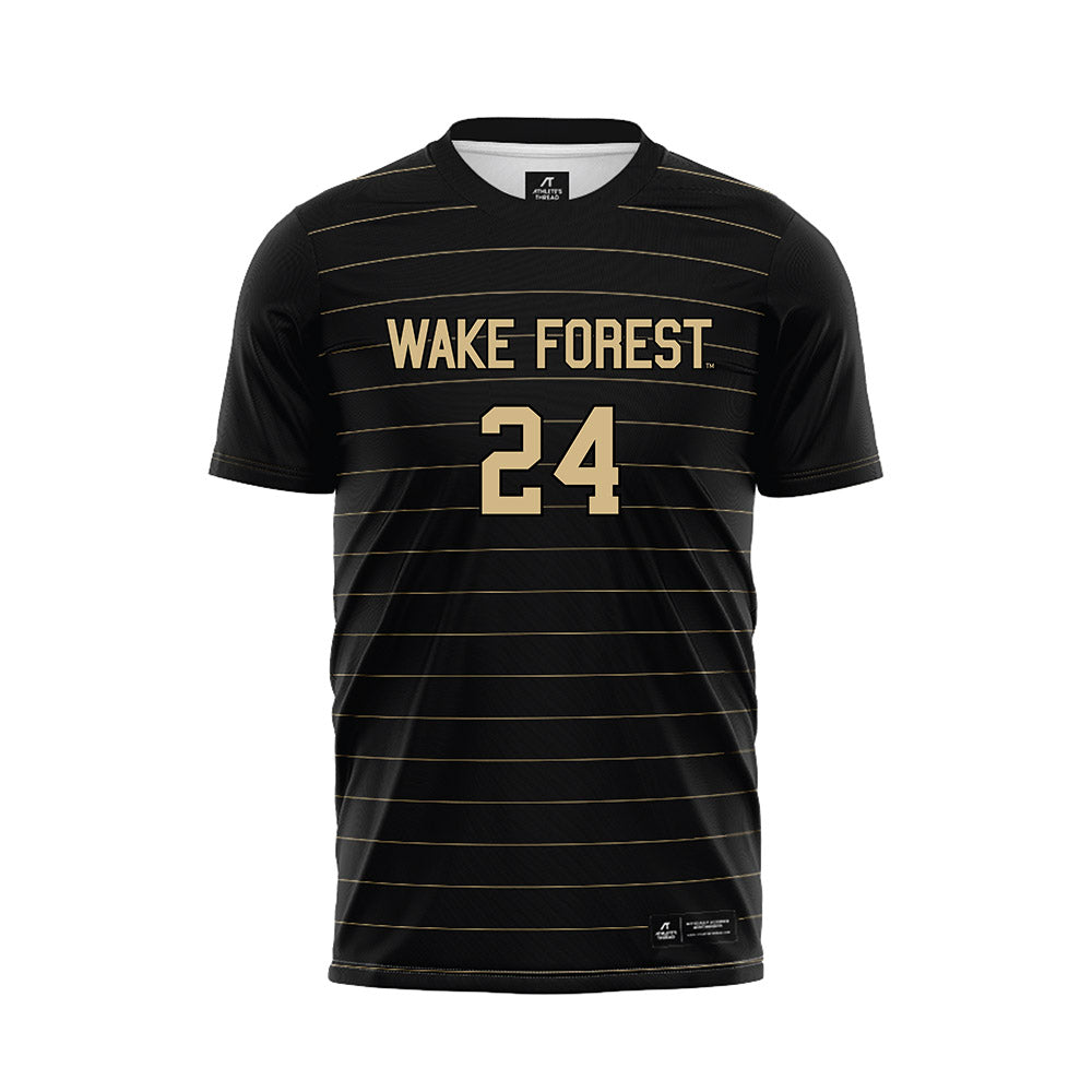 Wake Forest - NCAA Men's Soccer : Mason Sullivan - Black Soccer Jersey-0