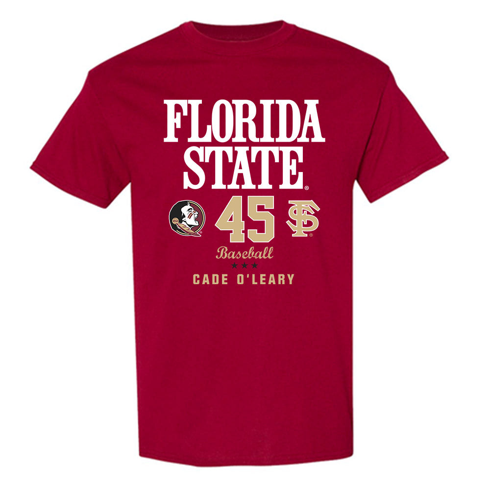 FSU - NCAA Baseball : Cade O'Leary - Fashion Shersey T-Shirt-0