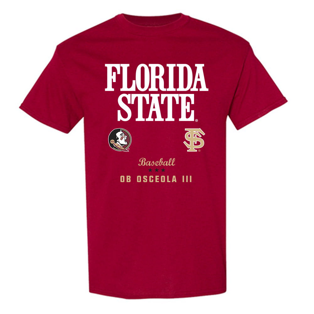 FSU - NCAA Baseball : OB Osceola III - Fashion Shersey T-Shirt-0