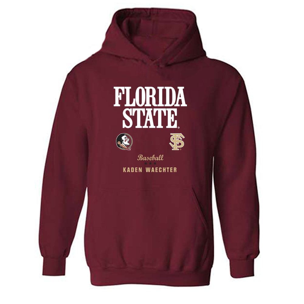 FSU - NCAA Baseball : Kaden Waechter - Fashion Shersey Hooded Sweatshirt-0