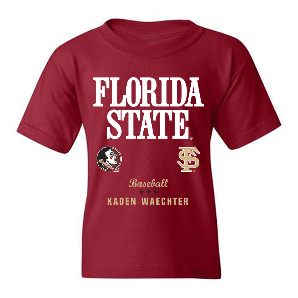 FSU - NCAA Baseball : Kaden Waechter - Fashion Shersey Youth T-Shirt-0