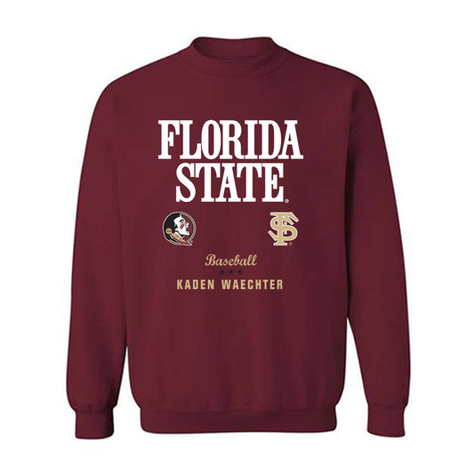FSU - NCAA Baseball : Kaden Waechter - Fashion Shersey Crewneck Sweatshirt-0