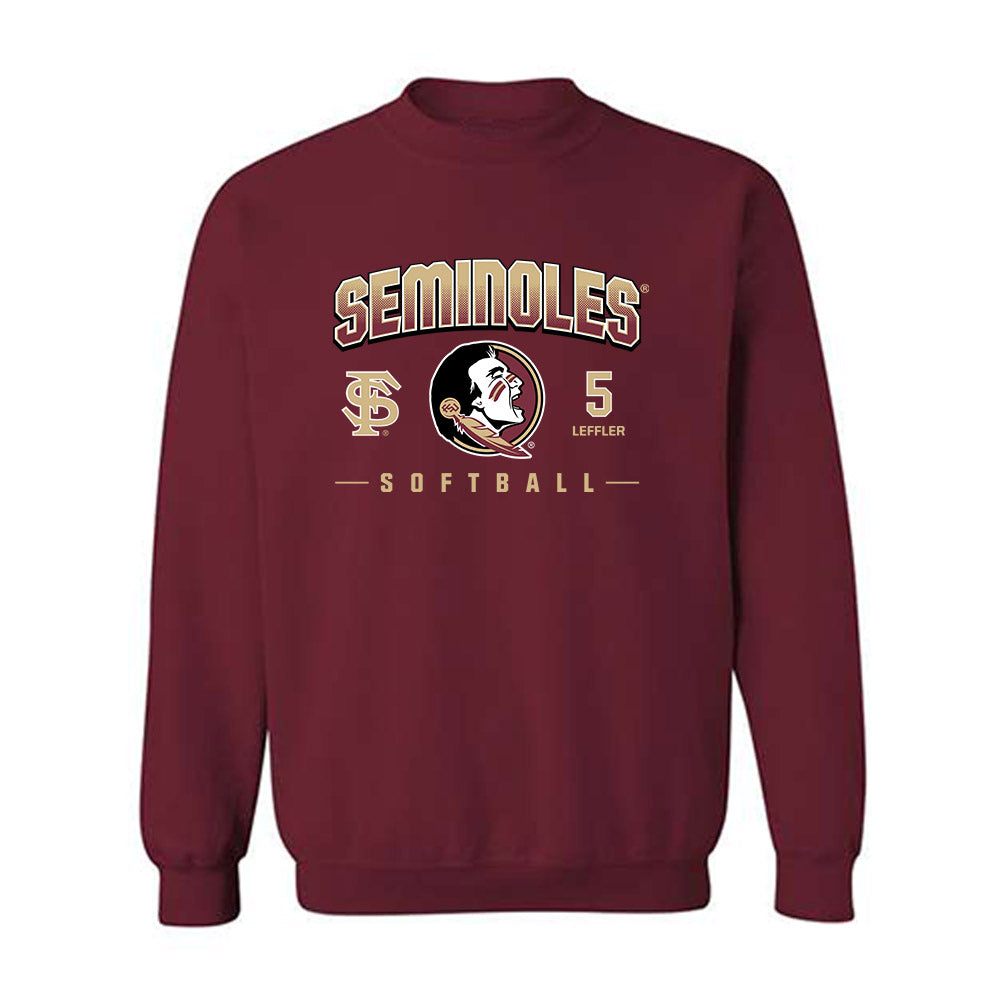 FSU - NCAA Softball : Callee Leffler - Fashion Shersey Crewneck Sweatshirt-0
