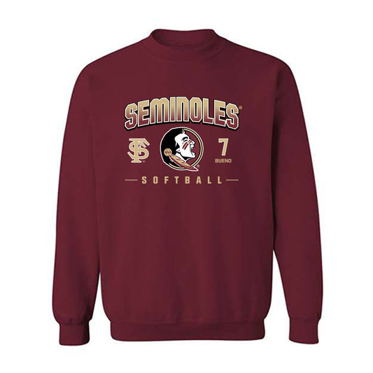 FSU - NCAA Softball : Angelee Bueno - Fashion Shersey Crewneck Sweatshirt