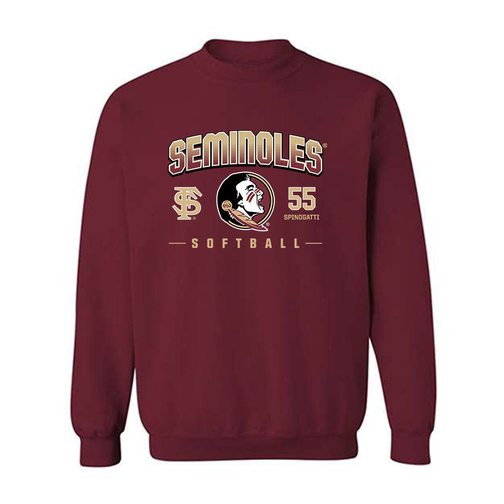 FSU - NCAA Softball : Danika Spinogatti - Fashion Shersey Crewneck Sweatshirt-0