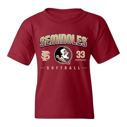 FSU - NCAA Softball : Lisabella Dimitrijevic - Fashion Shersey Youth T-Shirt-0
